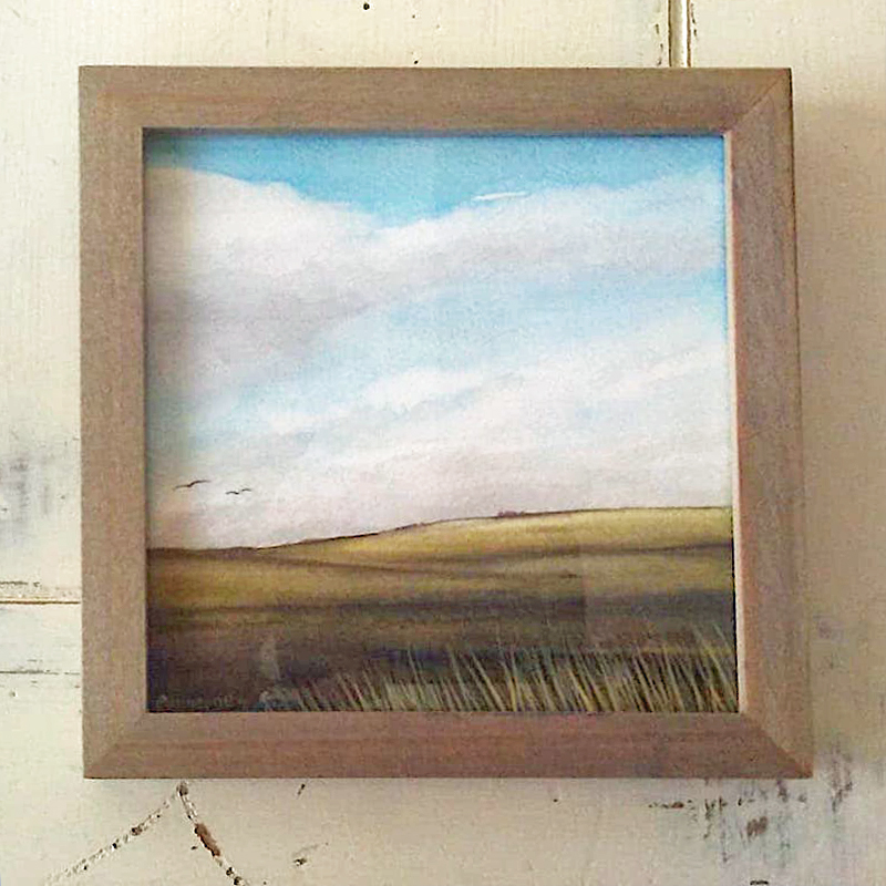 Passing clouds Miniature Painting | Emmeline Craig