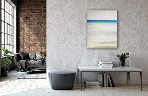 Quiet Song giclee in foyer by Emmeline Craig