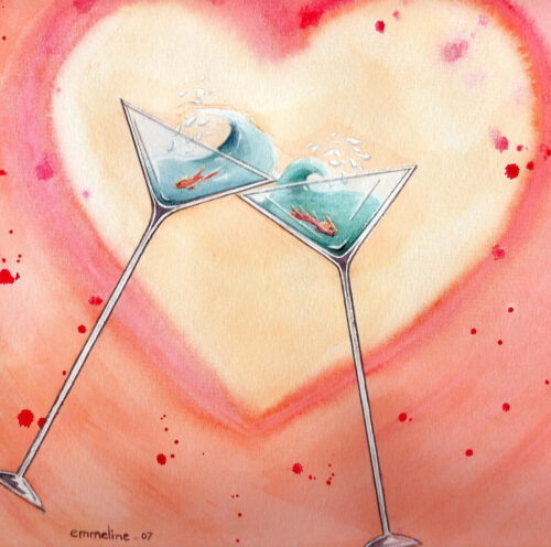 Cheers! Giclee print by Emmeline Craig