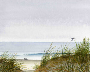 on the beach giclee print