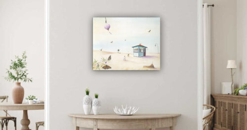 The kiosk giclee print by Emmeline Craig