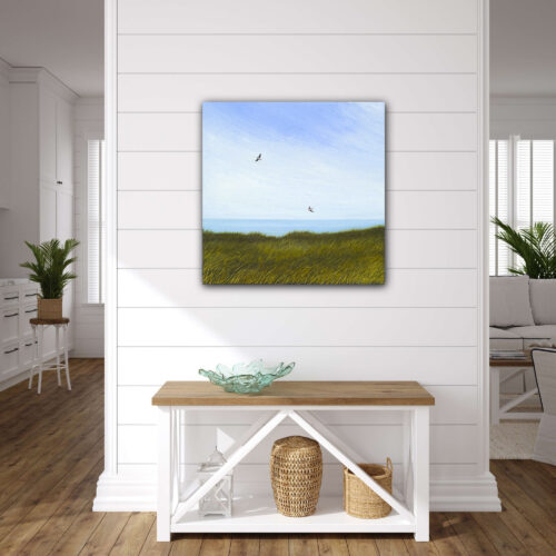 The swallows giclee print on canvas by Emmeline Craig