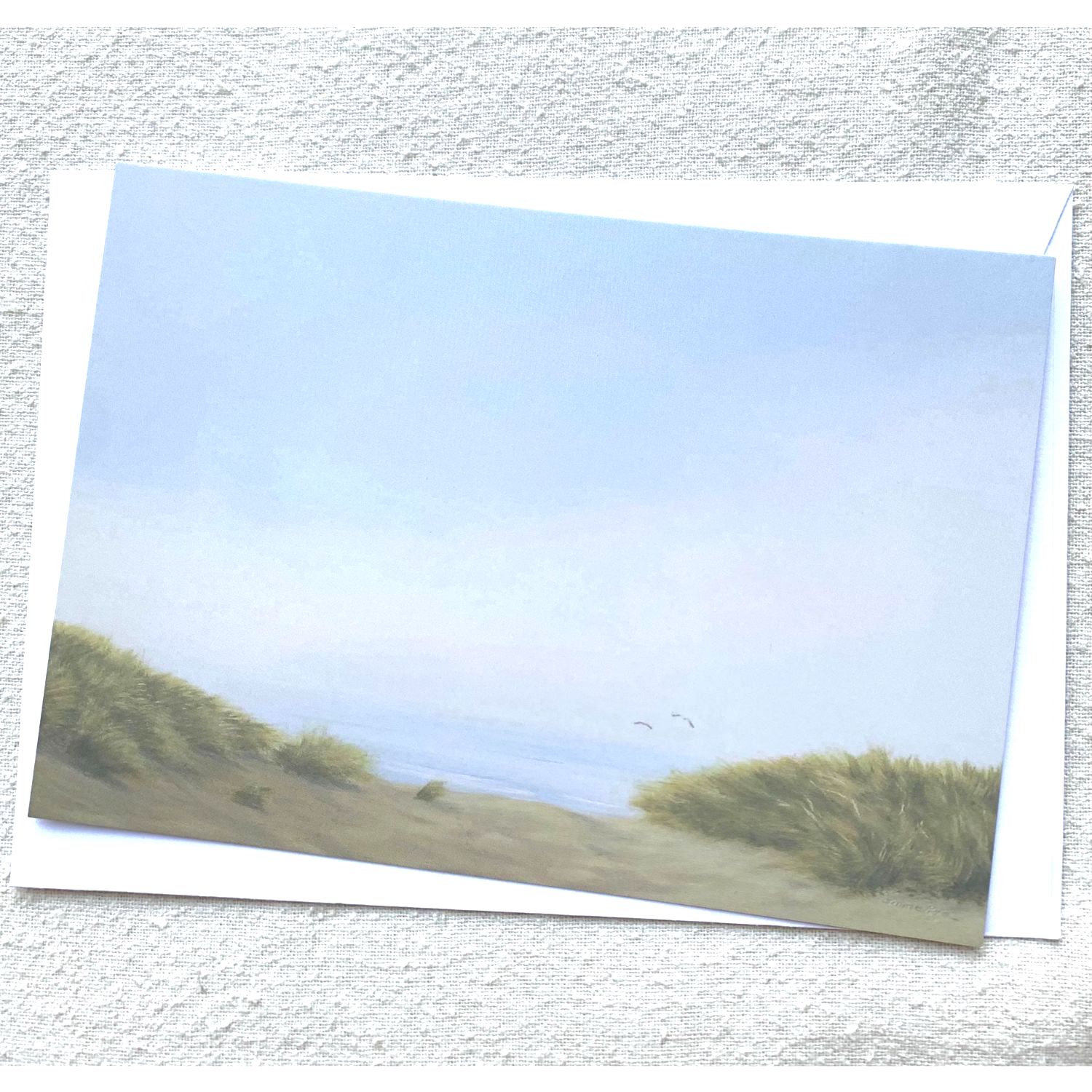 "beach rendez-vous" flat notecard pack of 5